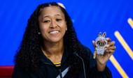 Naomi Osaka shows off her white labubu at the US Open 2025 | Image Source: Getty